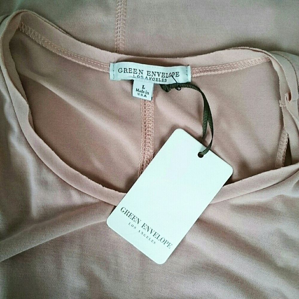 NWT Green Envelope peach skin swimsuit cover-up - Picture 3 of 4